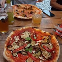 Vegan pizza at Am Rathaus in Fuessen