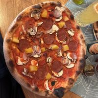 Pizza Diavolo (vegan) - Jalapenos + Pineapple  at Am Rathaus in Fuessen