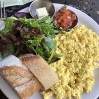 Vegan scramble. I’m not sure that the butter was plant-based and wasn’t worth the effort to find out    at Urth Caffé in Pasadena