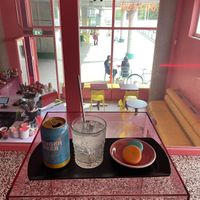 Vegan macarons at a fun café. Daytime on Friday was quiet.  at Outrun Cafe in Helsinki