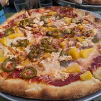 Hawaiian with jalapenos at Cucina Ristorante Pizza Bar in Dania Beach