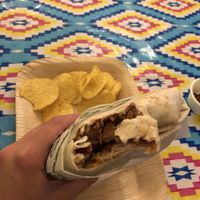 “vegan mariachi” (burrito with jackfruit)  at TomToms Burritos - Odinsplatsen in Gothenburg