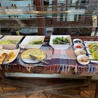 Salad bar for mostly greens at Broth Restaurante in Rio De Janeiro