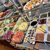 Massive salad bar at Broth Restaurante in Rio De Janeiro