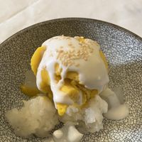 Mango Ice-cream.   at Mali Vegan Thai in South West London