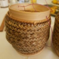 Sticky rice at Mali Vegan Thai in South West London