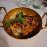 Oyster mushroom calamari (spicy) at Mali Vegan Thai in South West London