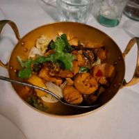 Oyster mushroom calamari (spicy) at Mali Vegan Thai in South West London