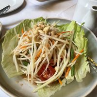 Papaya salad   at Mali Vegan Thai in South West London