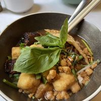 Nam tok noodle soup   at Mali Vegan Thai in South West London