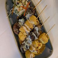 Satay hed & tao hoo at Mali Vegan Thai in South West London