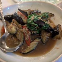 Pad ma khia muang at Mali Vegan Thai in South West London