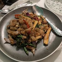 Drunken noodles at Mali Vegan Thai in South West London
