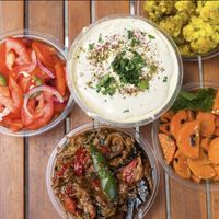 Homemade hummus & veggies! #Veganuary at Nana Good Eats in Queens