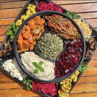 Veggie platter!  #Veganuary at Nana Good Eats in Queens