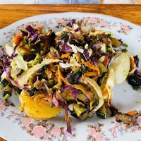 Potatoes with vegetables   at El Rincon Colombiano in El Valle De Anton