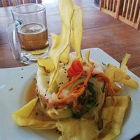 Causa vegana at El Rincon Colombiano in El Valle De Anton
