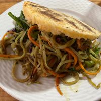Arepa rellena de vegetales at El Rincon Colombiano in El Valle De Anton