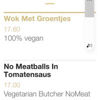 Menu at MISTRAL in Bree