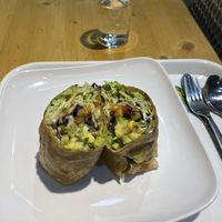 Avocado wrap. A bit spicy for me .  at Always Happy Food co. in Kathmandu