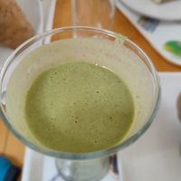 Green protein smoothie at Always Happy Food co. in Kathmandu