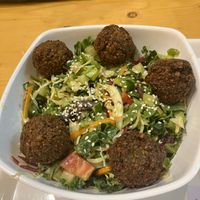 Falafel hummus at Always Happy Food co. in Kathmandu