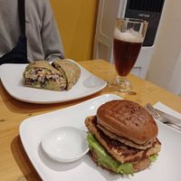 Our menu with iced tea at Always Happy Food co. in Kathmandu