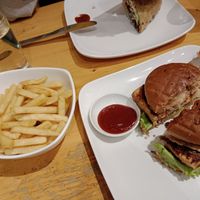 The fries were also sooo good! 😋☺️ at Always Happy Food co. in Kathmandu