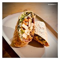 vegan tandoori tofu tikka wrap  at Always Happy Food co. in Kathmandu