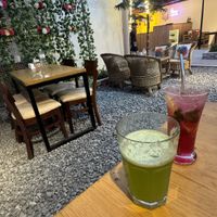 Nice terrace in quite an relaxing atmosphere   at Always Happy Food co. in Kathmandu