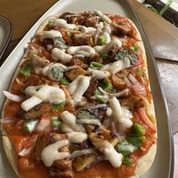 Seitan pizzaa  at Always Happy Food co. in Kathmandu