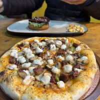 Seitan Pizza (add on mushroom)  at Always Happy Food co. in Kathmandu