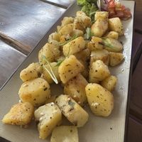 Herb breakfast potatoes   at Always Happy Food co. in Kathmandu