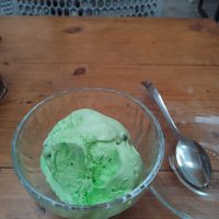 Mint chocolate ice cream at Always Happy Food co. in Kathmandu