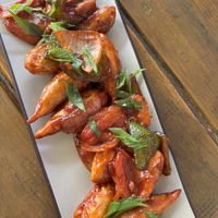 Chilli momos  at Always Happy Food co. in Kathmandu