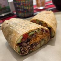 Black bean burrito ♡ at Always Happy Food co. in Kathmandu