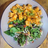 Tandori tofu tikka at Always Happy Food co. in Kathmandu