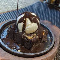 Sizzling brownie at Always Happy Food co. in Kathmandu