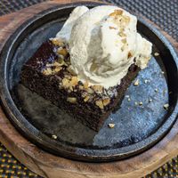 Sizzling brownie at Always Happy Food co. in Kathmandu
