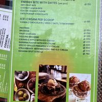 Vegan dessert menu  at Always Happy Food co. in Kathmandu