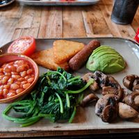 Vegan breakfast at The Glass Strawberry  in Doncaster