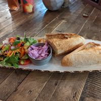 Sweet potato baguette at The Glass Strawberry  in Doncaster