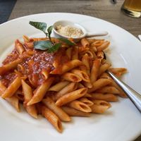 Penne mit Tomatensauce und Veganer Käse   at Restaurant am Piburger See in Oetz
