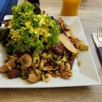 Vegan Pilze Salat at Restaurant am Piburger See in Oetz