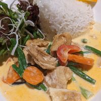 Tofu in Kokos-Curry (nicht vegan) at Côdô - Altstadt in Dresden