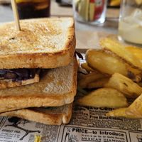 Tofu sandwich - avoid, it tastes as bad as it looks at Torreón in Benicassim