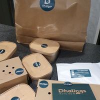 recyclable packaging at Dhalings Kitchen in Birmingham