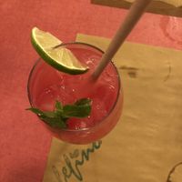 Watermelon drink at Fefino in Trani