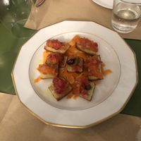 Crousti de pain abricot et légumes à la sauce aigre douce   at Fefino in Trani