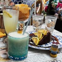 Cocktails, Lemonade, Cake + Alfi at Little Kook in Athens